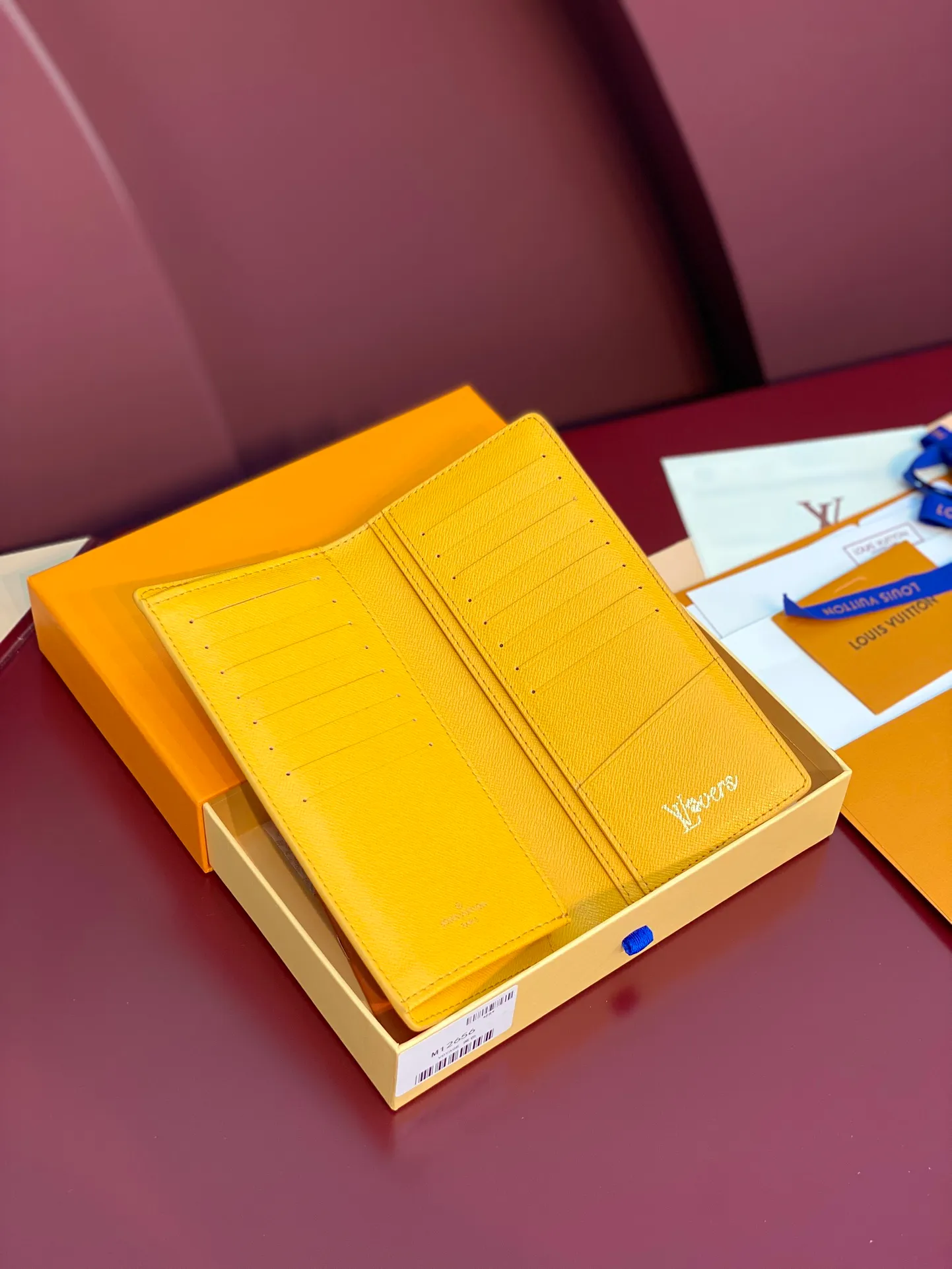M12656 Yellow! BRAZZA Wallet, this Brazza Wallet is made of Monogram Heritage canvas, witnessing Pharrell Williams' new interpretation of the iconic Monogram pattern. Criss-crossing textures and the Marque L.Vuitton Déposée logo reflect classic elements of the original Damier print, while multiple card slots and compartments complete the long design without sacrificing functional details.  19 x 2 x 10 cm (height x width x length). 💰380
