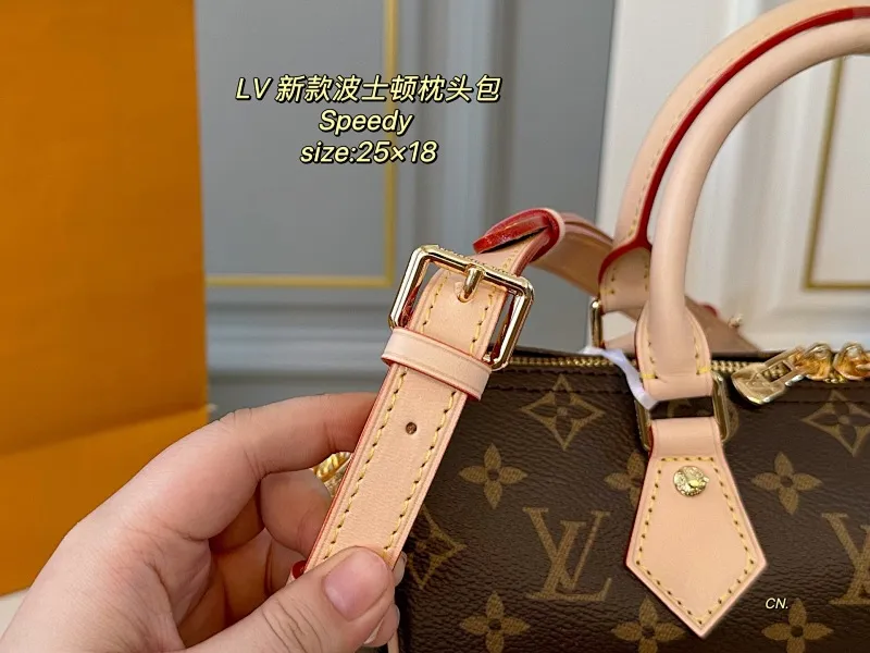 All categories Official website "Brand Women's Bags" Women's Bags 💙 LV 2025 new LV speedy Boston pillow bag