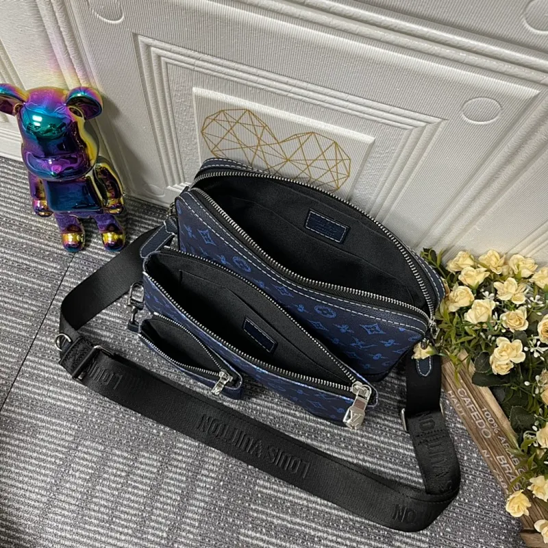 All categories Official website "Brand Women's Bags" Women's Bags 💙 LV replica LV, fine imitation LV bags, LV shoulder bags, 2023 official latest version LV messenger bag, bag factory, original material, size: 25-18.5-7CM