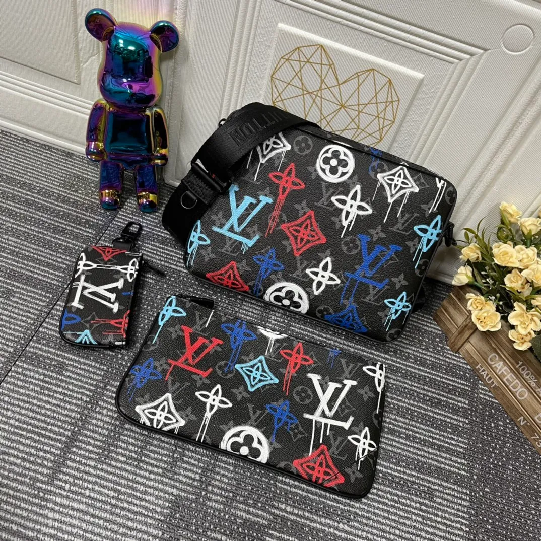 All categories Official website "Brand Women's Bags" Women's Bags 💙 LV replica LV, fine imitation LV bags, LV shoulder bags, 2023 official latest version LV messenger bag, bag factory, original material, size: 25-18.5-7CM