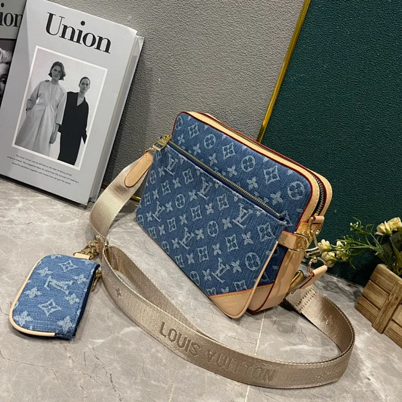 All Categories Official Website "Brand Women's Bags" Women's Bags 💙 LV 2024 New LV Denim Denim Crossbody Bag