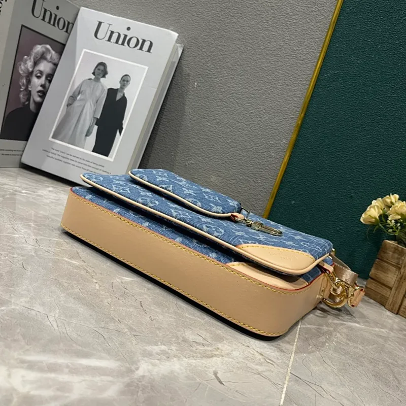 All Categories Official Website "Brand Women's Bags" Women's Bags 💙 LV 2024 New LV Denim Denim Crossbody Bag