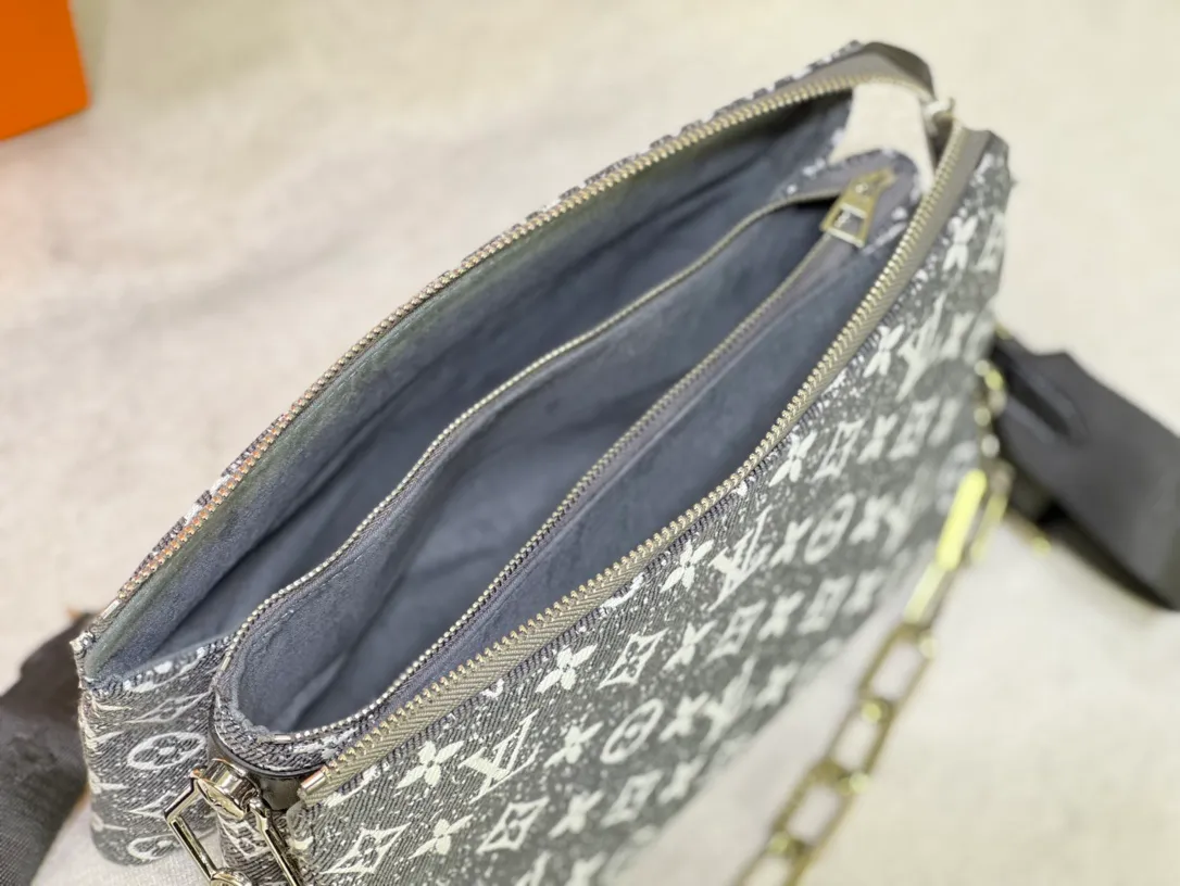 All Categories Official Website "Brand Women's Bags" Women's Bags 💙 LV 2023 New LV Denim Crossbody Bag