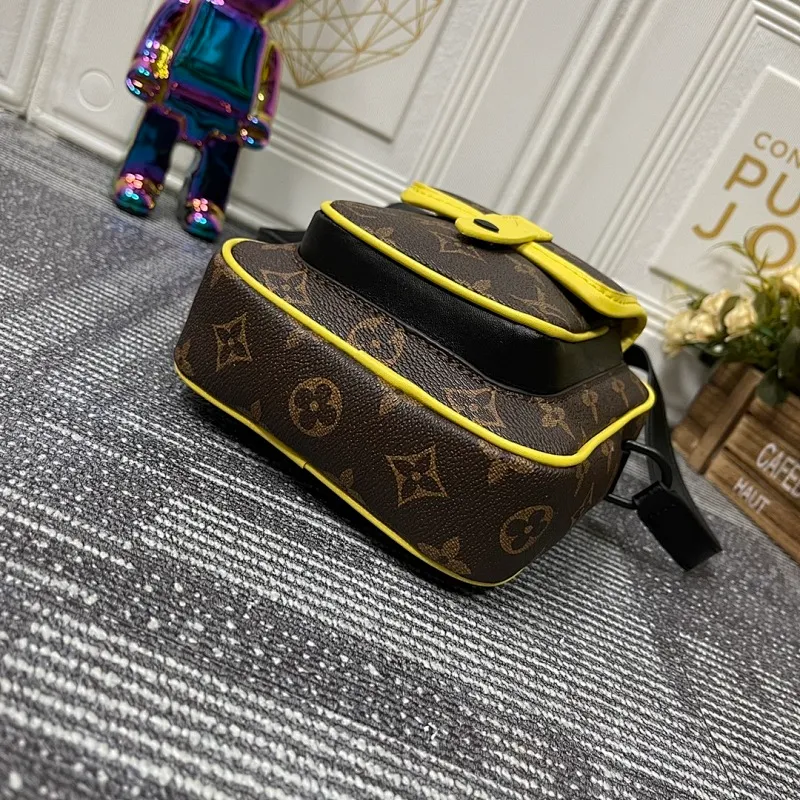 All categories Official website "Brand Women's Bags" Women's Bags 💙 LV Christopher mini handbag is made of iconic Monogram Macassar material and matte metal parts, with adjustable shoulder straps, and a dynamic atmosphere bursts out. It also features spacious compartments and front pockets, providing a modern way to carry your daily essentials. Dimensions: 15.0 x