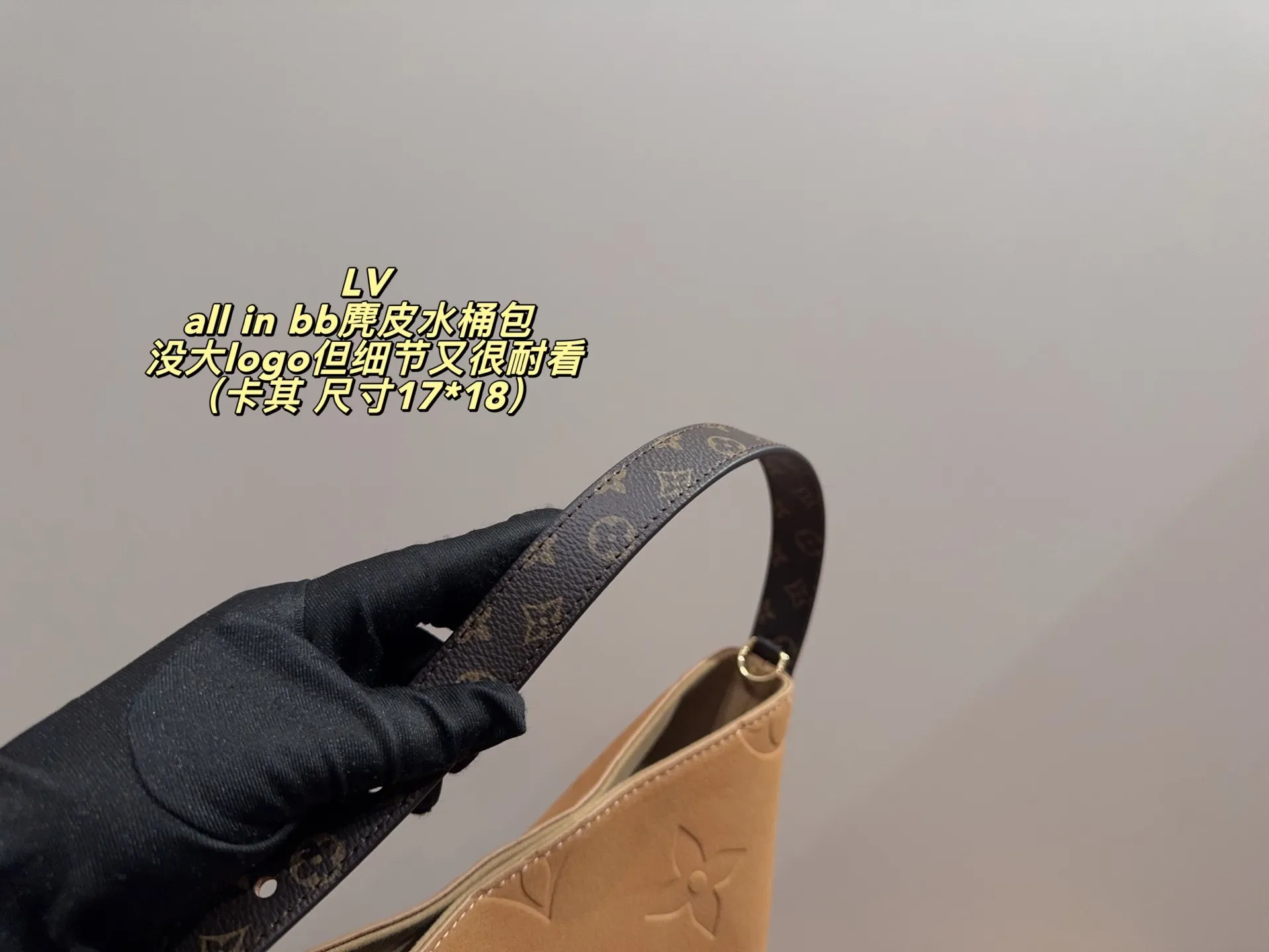 All categories Official website "Brand Women's Bags" Women's Bags 💙 LV 2025 new LV all in bb suede bucket bag