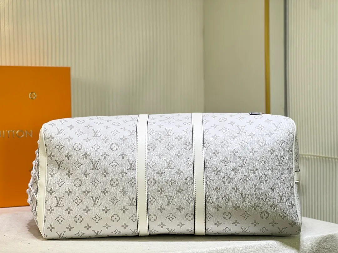 All categories Official website "Brand Women's Bags" Women's Bags 💙 LV replica LV, fine imitation LV bags, LV handbags, 2023 official latest version LV travel bag, bag factory, original material, size: 55-27-20CM