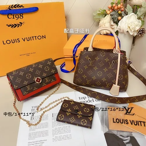All categories Official website "Three-piece bag set" Three-piece set💖 LV 2023 new LV bag three-piece set wholesale