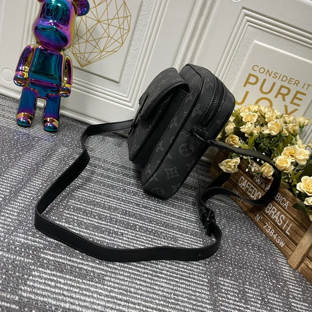 All categories Official website "Brand Women's Bags" Women's Bags 💙 LV Christopher mini handbag is made of iconic Monogram Macassar material and matte metal parts, with adjustable shoulder straps, and a dynamic atmosphere bursts out. It also features spacious compartments and front pockets, providing a modern way to carry your daily essentials. Dimensions: 15.0 x