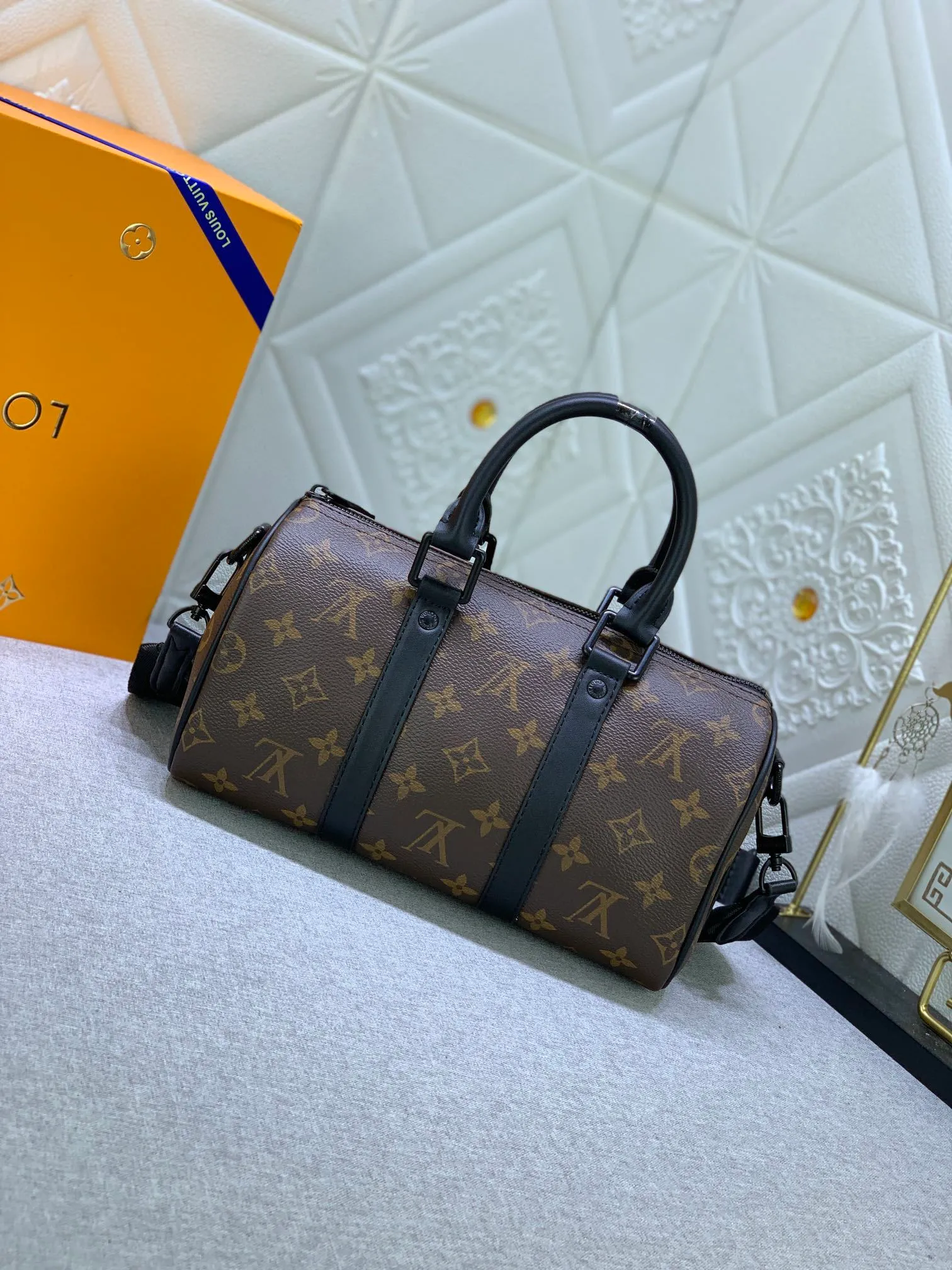 All categories Official website "Brand Women's Bags" Women's Bags 💙 LV replica LV, fine imitation LV bags, LV handbags, 2023 official latest version LV leather travel bag, bag factory, original material, size: 25-15-11CM