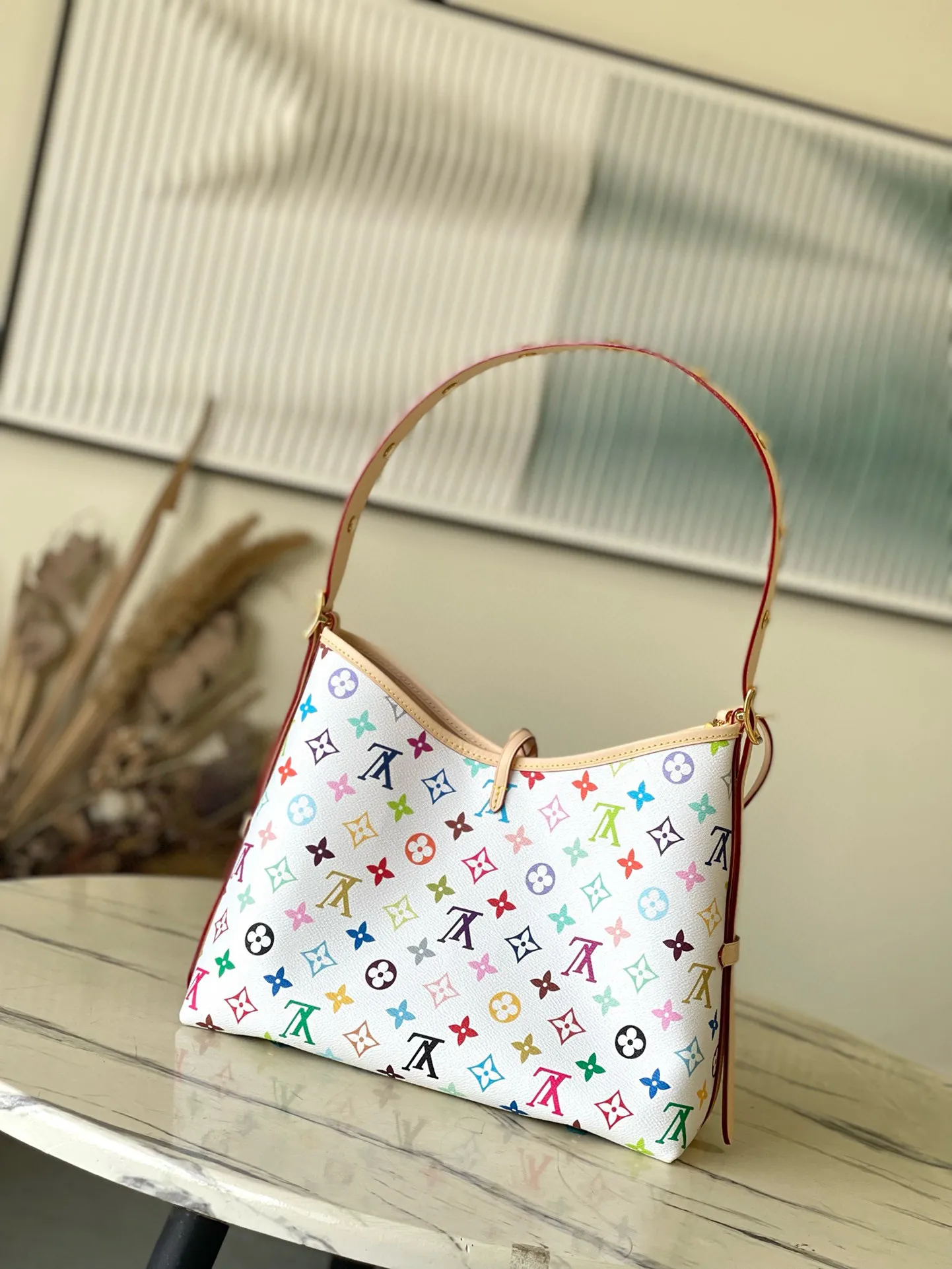 💰1100 Top Original Order M13661 This small CarryAll handbag comes from the Louis Vuitton Calf leather trim creates a figure-hugging fit, and a designer plaque details the elegant bow. Dimensions: 29 × 24 × 12 cm