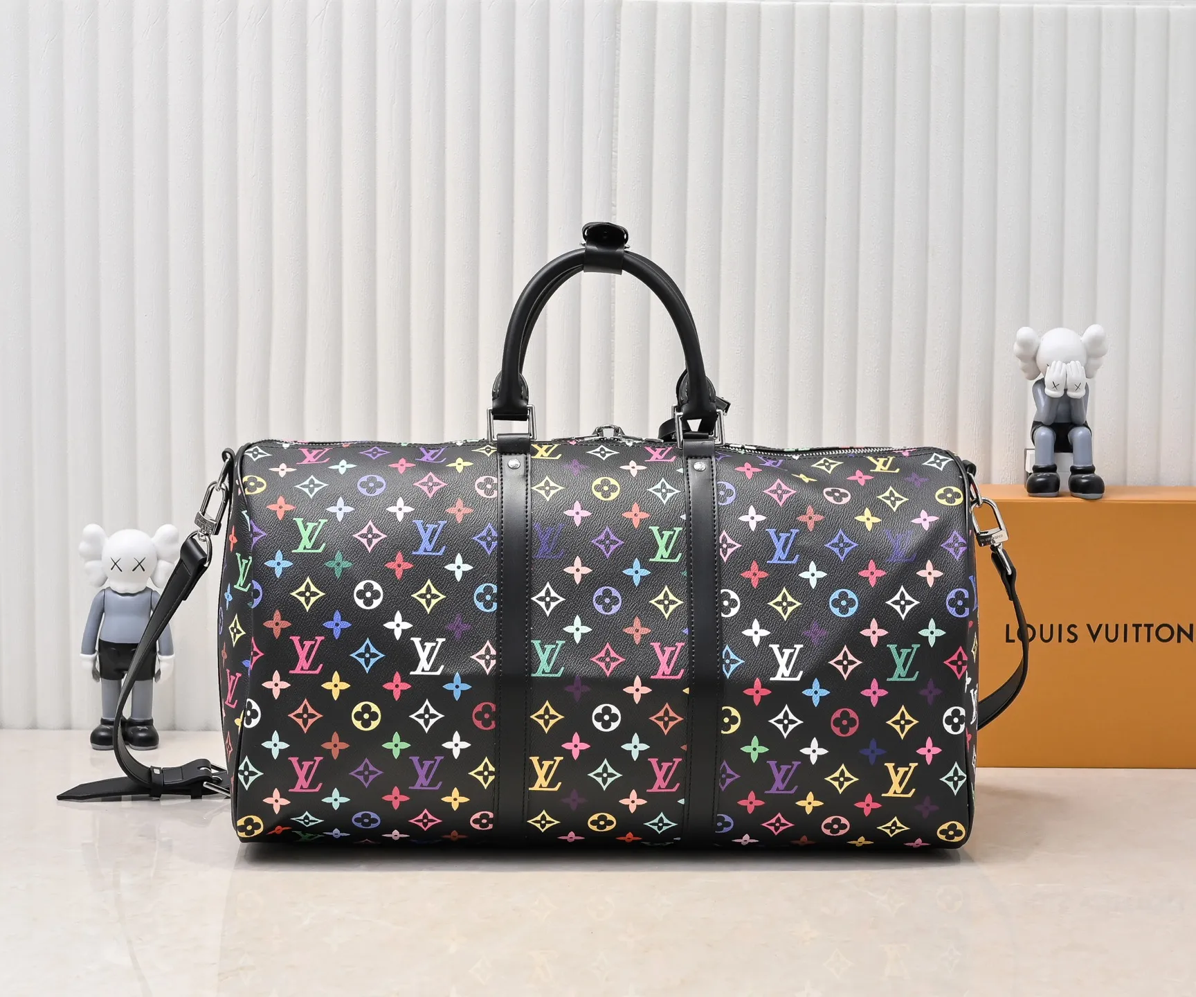 P💰440 new arrival M13745 41416 black color white color 33 color series LV2025 spring and summer and Takashi Murakami joint model Fashion is a cycle to celebrate the 20th anniversary of the joint name Size: 50.0X29.0X23.0cm