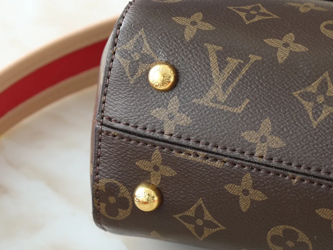 💰260💰Upgraded from the original M42738 M44863. The pure structure and silhouette of this CLUNY BB handbag will never go out of style, and the straps adopt bright colors that are popular nowadays. The Cluny bag is very practical and is the ideal business bag. The top handle can meet the different requirements of hand carry and elbow carry, and the removable shoulder strap can also meet the requirements of shoulder carrying. Magnetic clasp keeps personal finances safely stored. 28.0x 20.0x 10.0cm