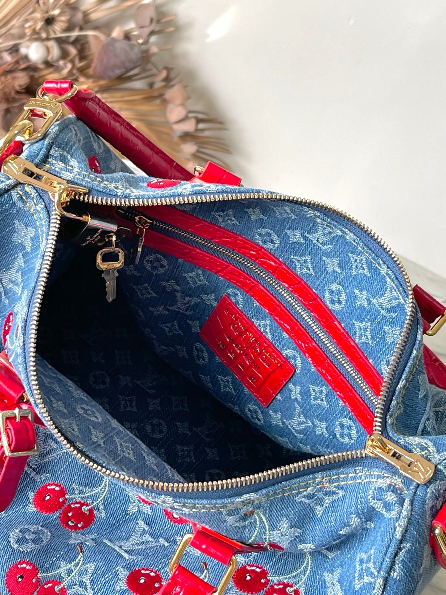 💰1240 Top quality original MB163c chip version original leather] This Speedy30 Bandoulière handbag model: N86762 denim size: 30 x 17 x 21 cm