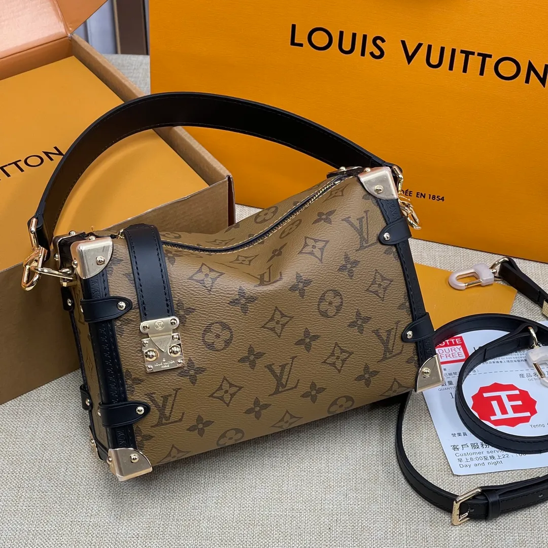[Upgraded version] P540💰Upgraded version with full set of packaging M46358 Lv Wang Zha’s new bag trunk Gu Ailing’s catwalk soft box s is finally here!!! Super stylish upupup search🔍Lv soft box (box) size 23*16