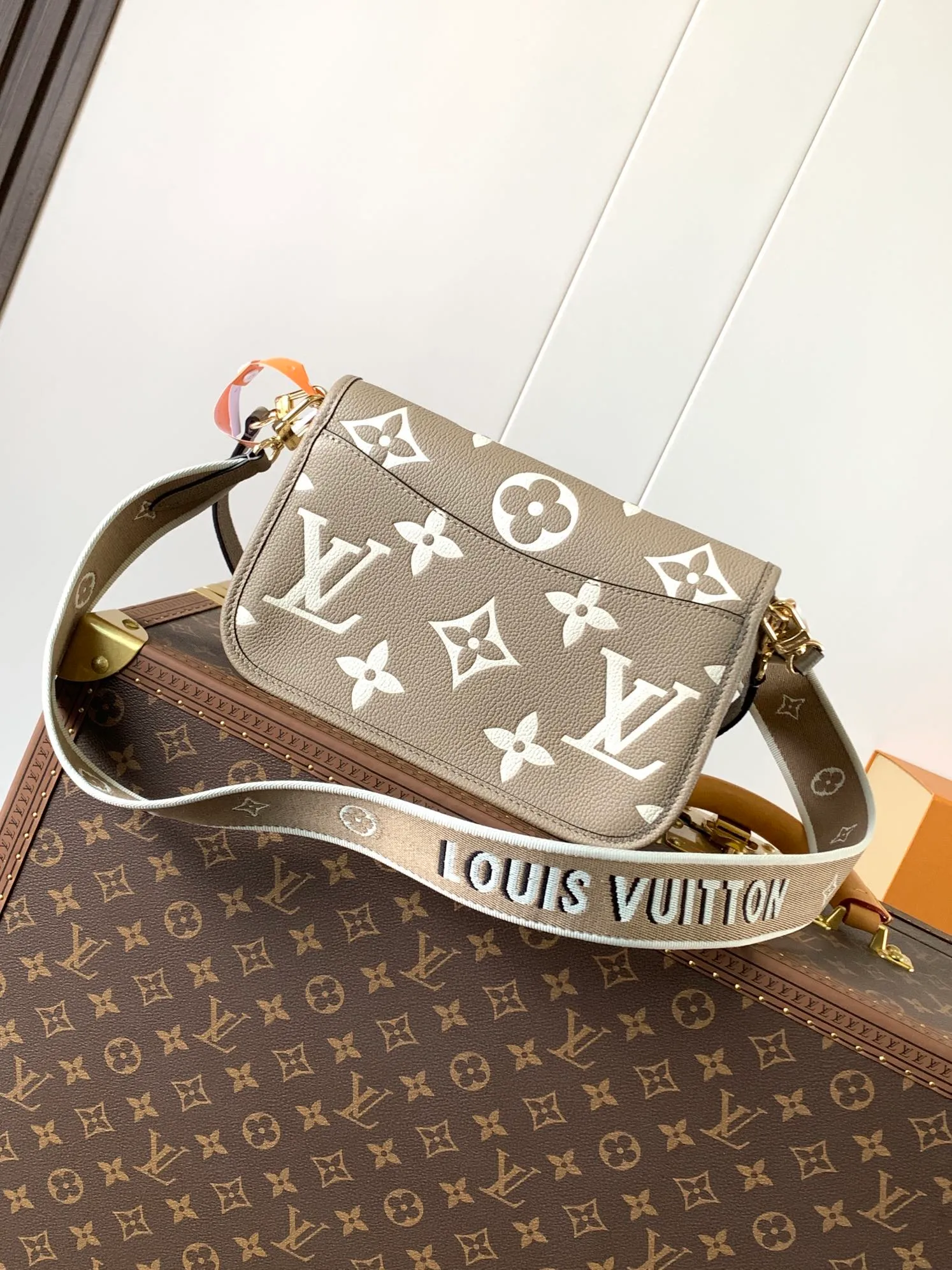 💰1100 (top layer leather) top original order transcoding chip custom first layer imported leather M47161 blue M46846 haze blue M46386 black M46388 off-white M46583 apricot silk screen This Diane handbag is based on Louis Vuitton's classic Monogram The Empreinte embossed leather has the brand logo woven into the detachable wide jacquard shoulder strap. In addition to the detachable leather shoulder strap, it adds a cross-body option, which can flexibly match the elegant style or the dynamic style. Dimensions: 23 × 16 × 8.5 cm