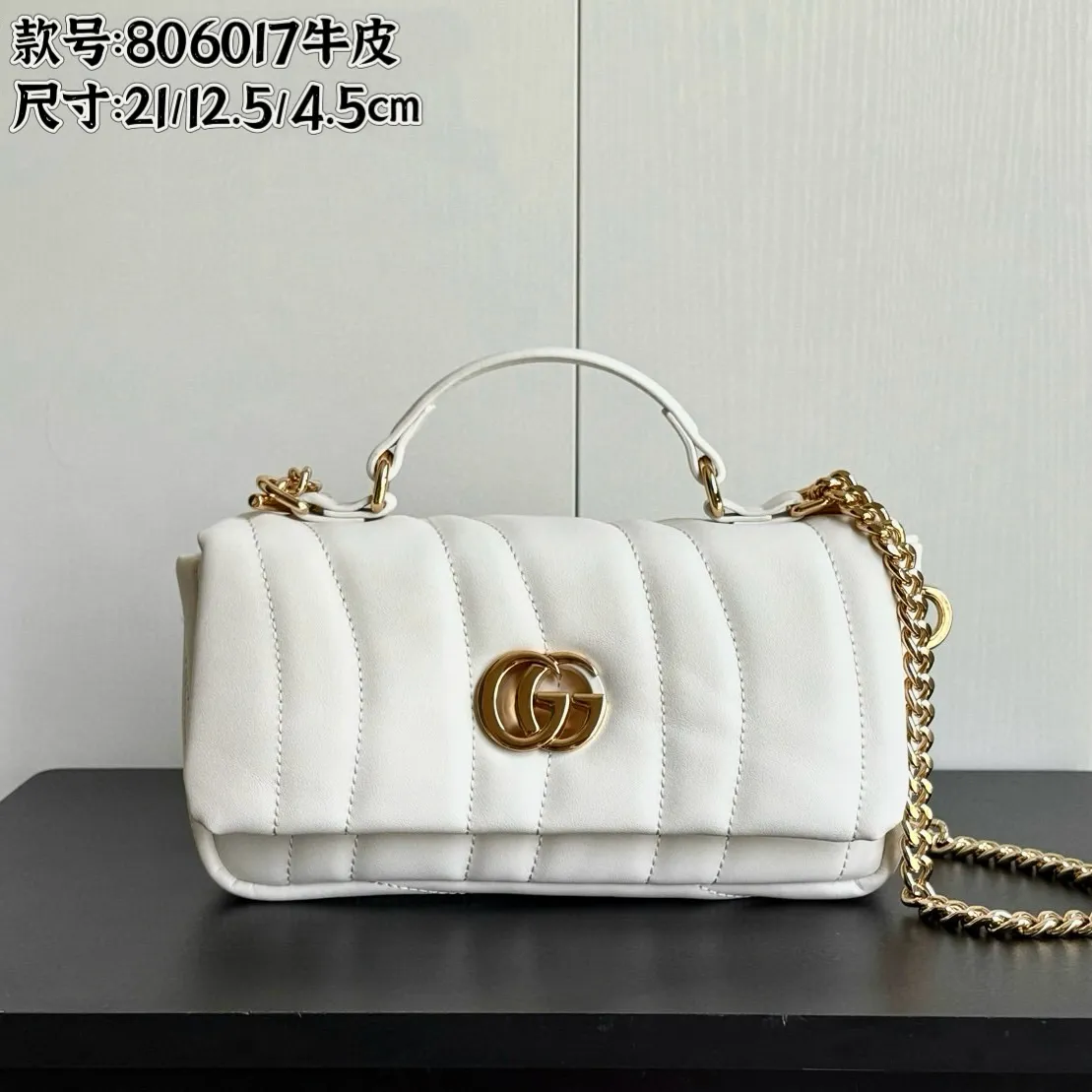 Actual shot #💰360 Style number: 806017 full cowhide Size: 21X height 12.5X side width 4.5 Upgraded original quality Original heavy hardware!