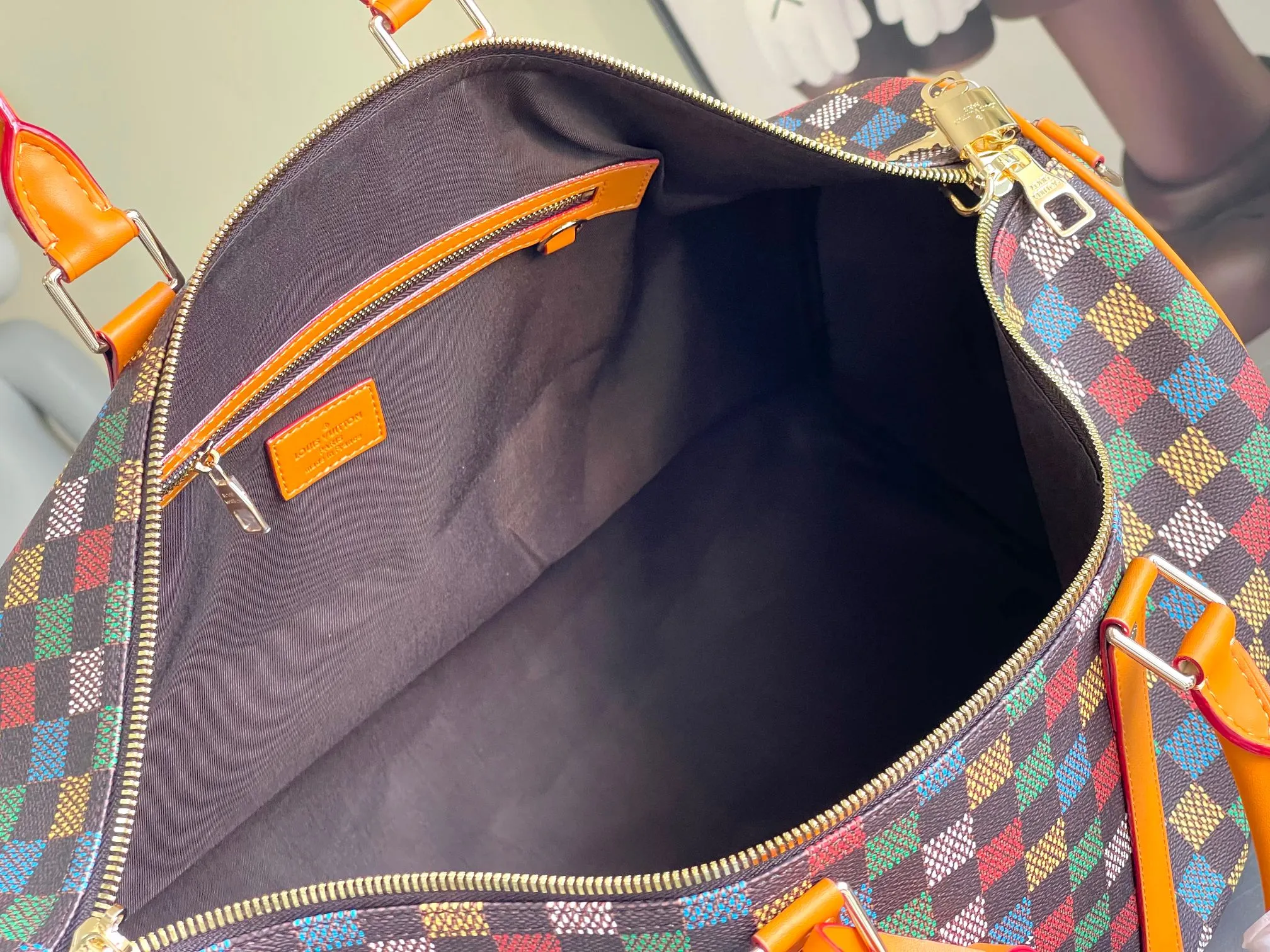 💰1220 Top original order new arrival M00170 color grid code change chip 33 color series LV2025 spring and summer and Takashi Murakami joint model Fashion is a cycle to celebrate the 20th anniversary of the joint name Size: 50.0X29.0X23.0cm
