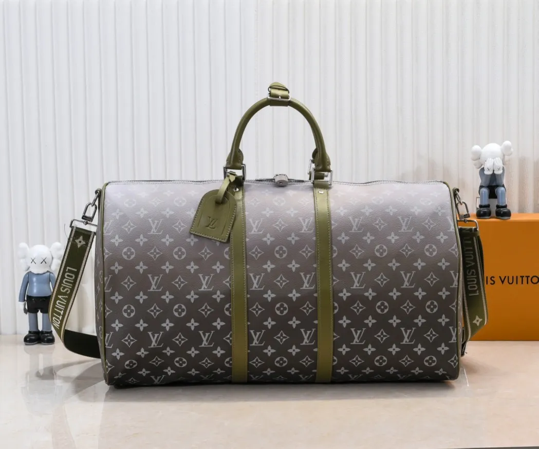 Batch 460M11558 41416 41414 Black Gradient Blue Green Louis Vuitton LV 24FW Monogram New Presbyopic Bag Louis Vuitton LV 24FW New Monogram Black Presbyopic Gradient Blue Presbyopic Series Messenger Messenger Bag Montsouris Satchel Keepall 55 Travel Bag Multiple Classic Styles Size: 55X27X20CM