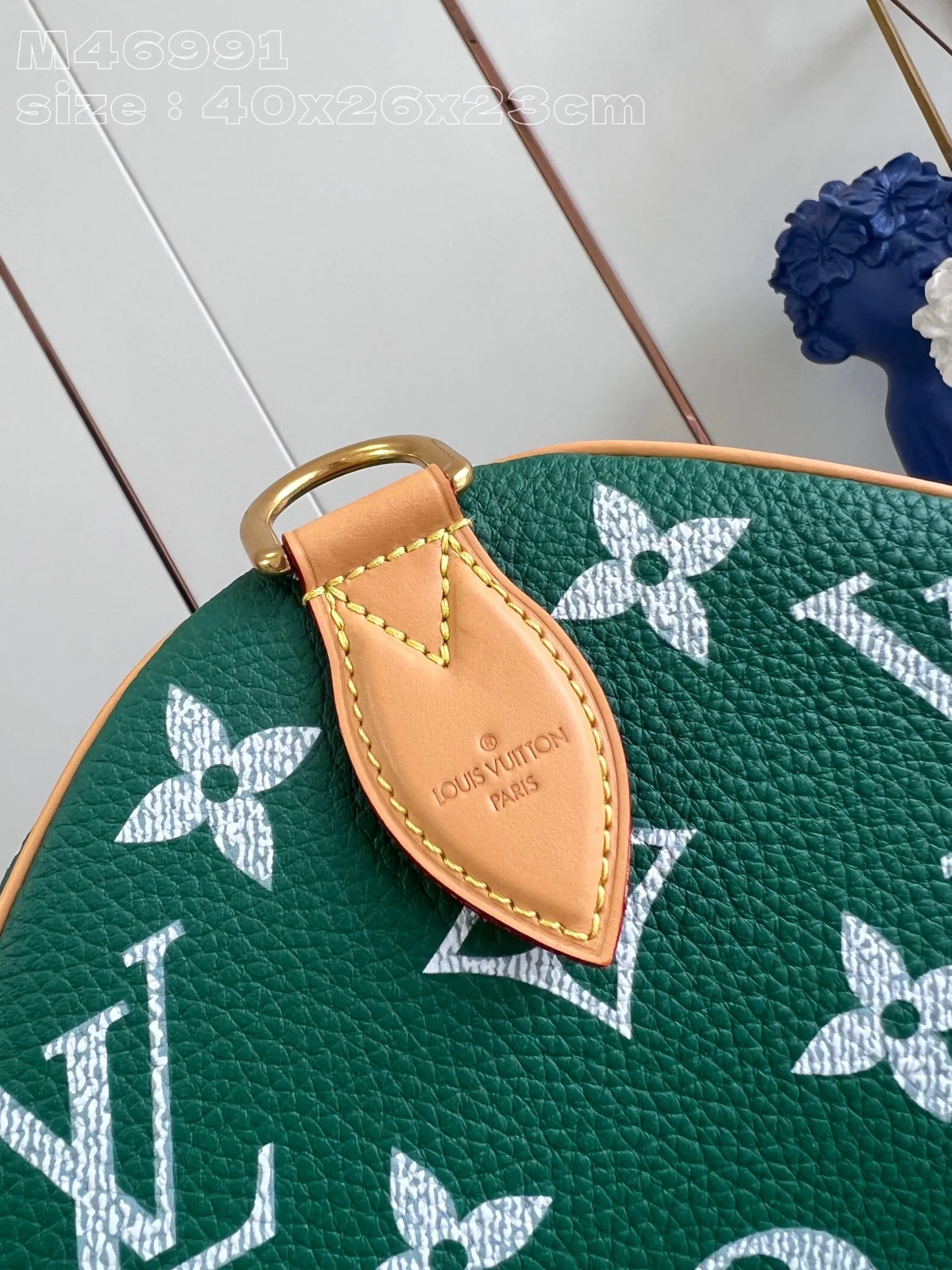 💰2740 Top-quality original individual real shot M46991 Green】This Speedy P18 Bandoulière 50 Monogram Leather handbag is made of soft grained cow leather wrapped with sheep leather lining. The silk-screened Monogram pattern presents the blurred look of canvas printing, expressing the new season's ingenuity of creative director Pharrell Williams. 50x 32 x 29 cm (length x height x width) [Warm reminder: This model is too large and does not fit in the packaging]