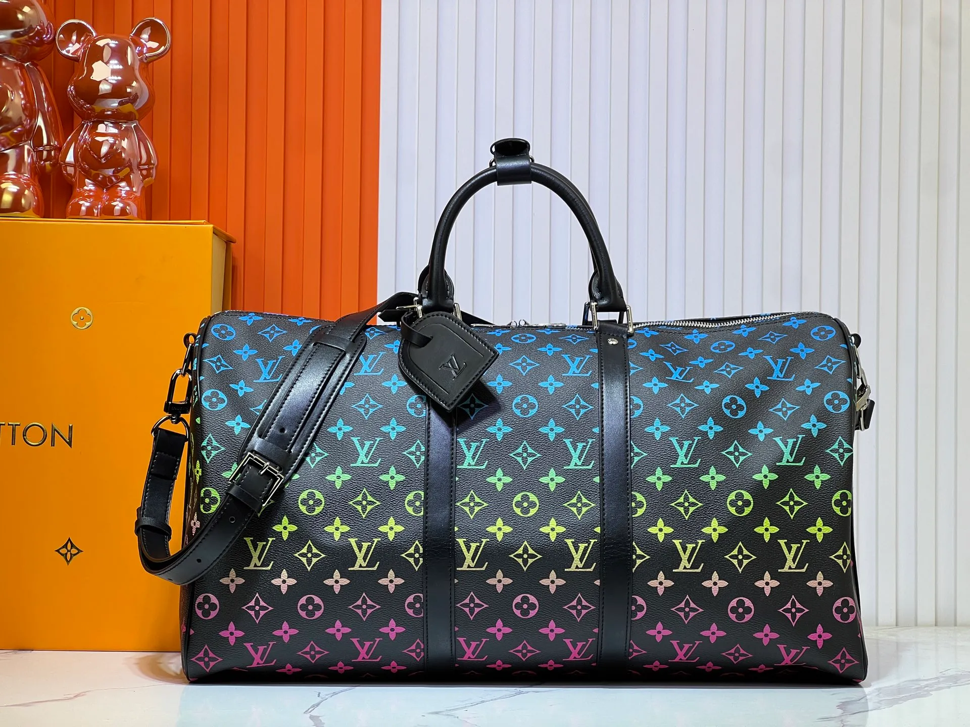 Batch 420💰New arrival M13745 41416 Gradient three-color series LV2025 spring and summer and Takashi Murakami joint model Fashion is a cycle to celebrate the 20th anniversary of the joint brand Size: 50.0X29.0X23.0cm