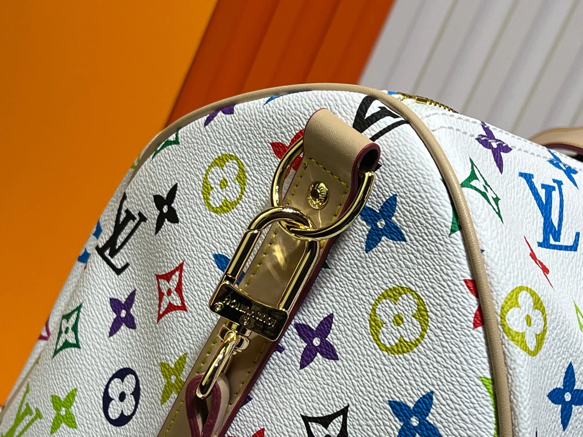 Batch 420💰New arrival M13745 41416 black color white color 33 color series LV2025 spring and summer and Takashi Murakami joint model Fashion is a cycle to celebrate the 20th anniversary of the joint name Size: 50.0X29.0X23.0cm