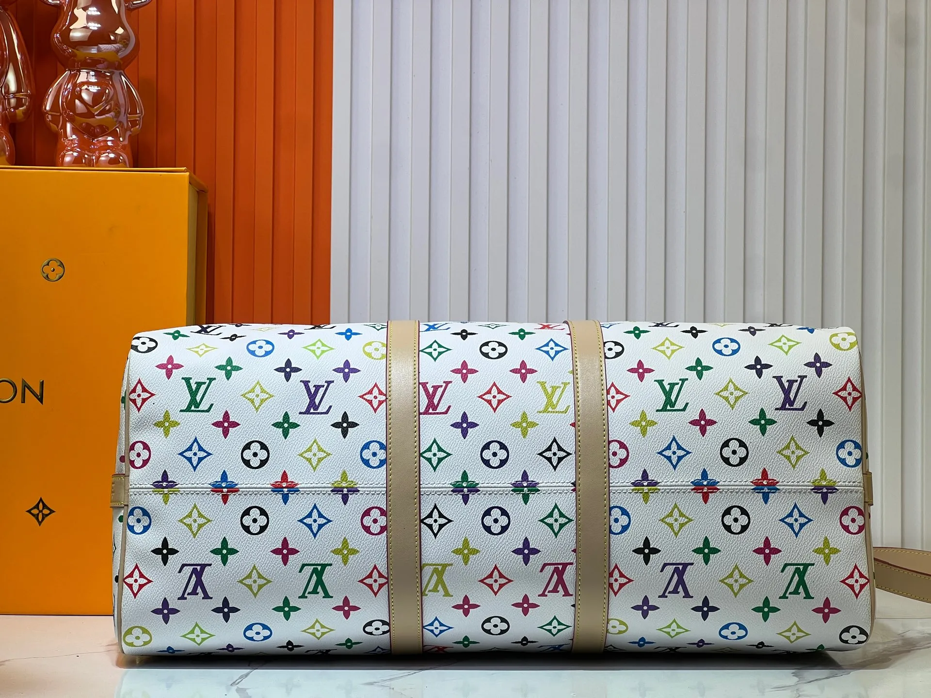 Batch 420💰New arrival M13745 41416 black color white color 33 color series LV2025 spring and summer and Takashi Murakami joint model Fashion is a cycle to celebrate the 20th anniversary of the joint name Size: 50.0X29.0X23.0cm