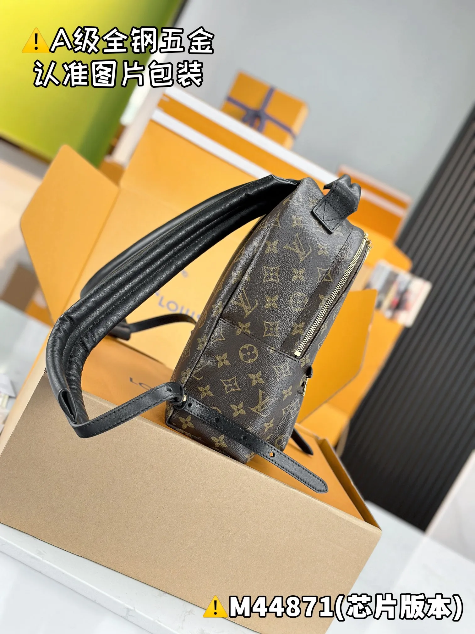 💰1960 [Authentic Grade] [Super Grade MB High Elastic Fabric] PALM SPRINGS Small Backpack Model: M44871 Material: A+ grade all-steel hardware, imported high elastic fabric Packaging: Full set of special grade duty-free MB packaging Size: 20x31x10cm
