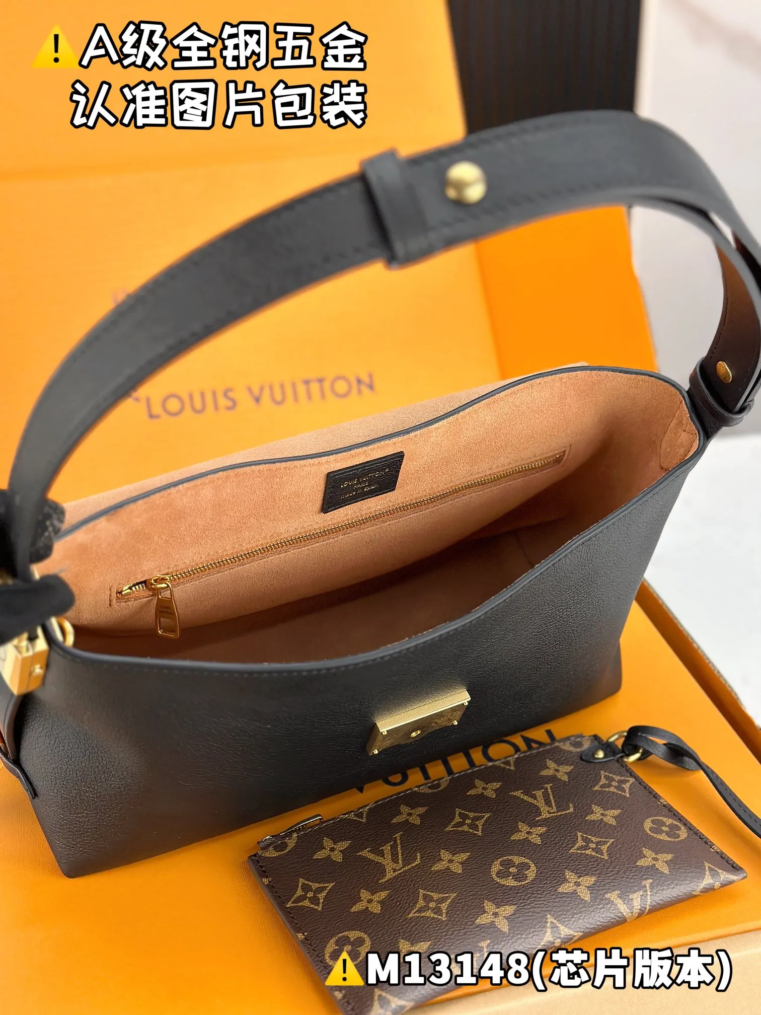 💰2760 [Authentic grade] [Special grade MB original leather] Low Key Messenger handbag Model: M13148 black Material: A+ grade all-steel hardware, imported original leather Packing: full set of original duty-free MB packaging Size: 30x18x12 cm