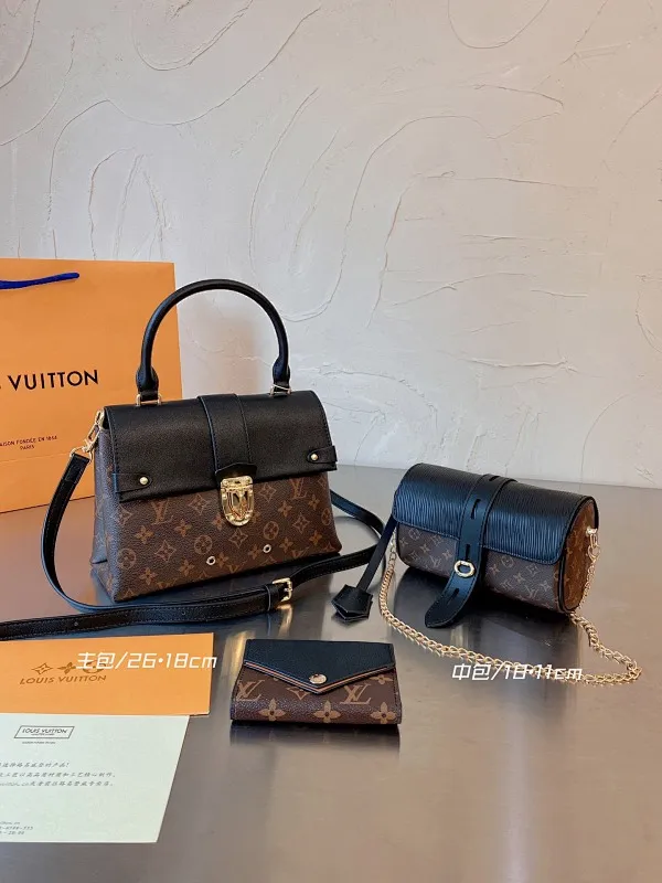 All categories Official website "Three-piece bag set" Three-piece set💖 LV 2023 new LV bag three-piece set wholesale