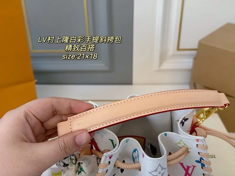 All Categories Official Website "Brand Women's Bags" Women's Bags 💙 LV 2025 New LV Murakami Takashi Hakusai Portable Crossbody Bag
