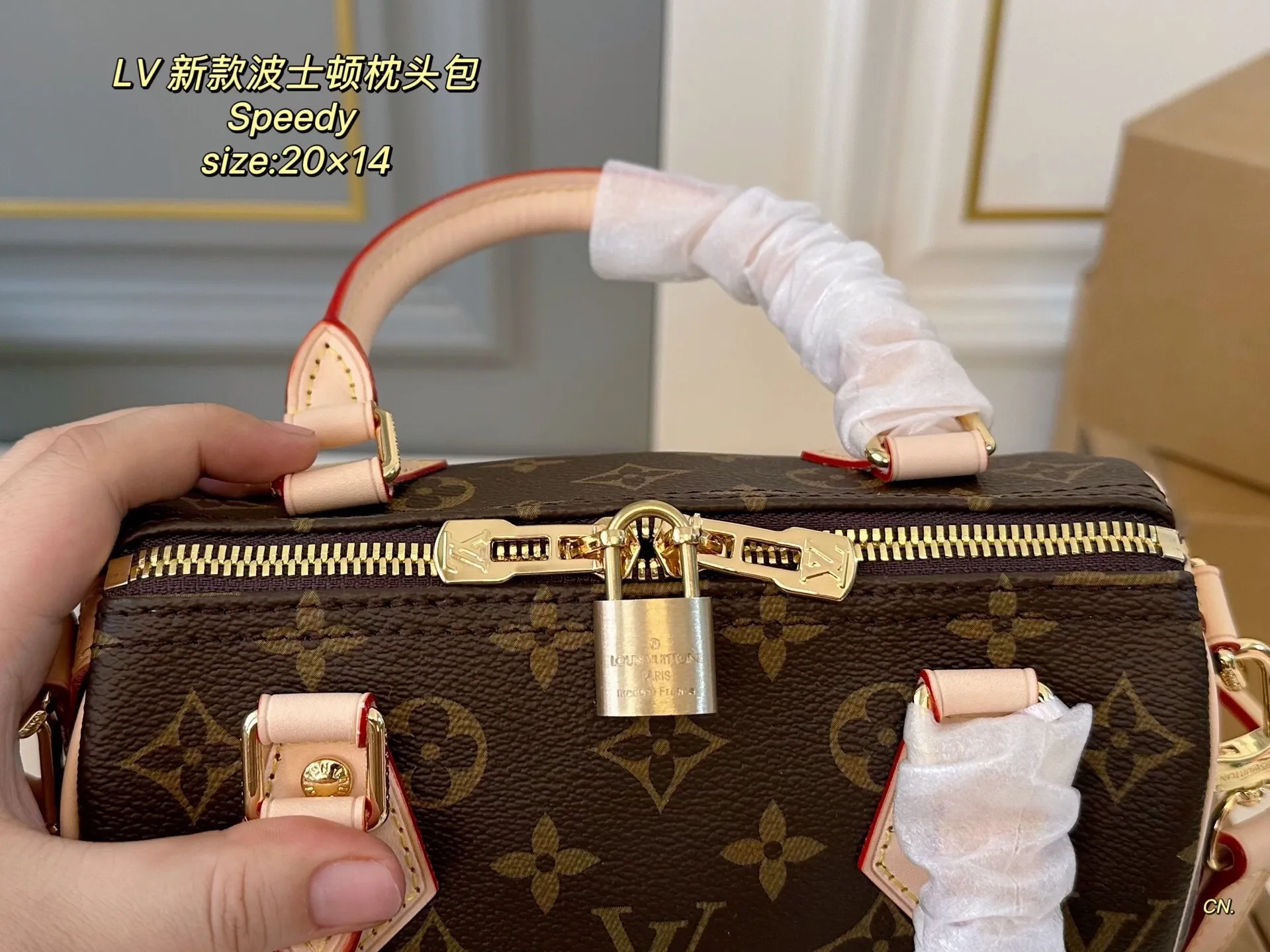 All categories Official website "Brand Women's Bags" Women's Bags 💙 LV 2025 new LV speedy Boston pillow bag