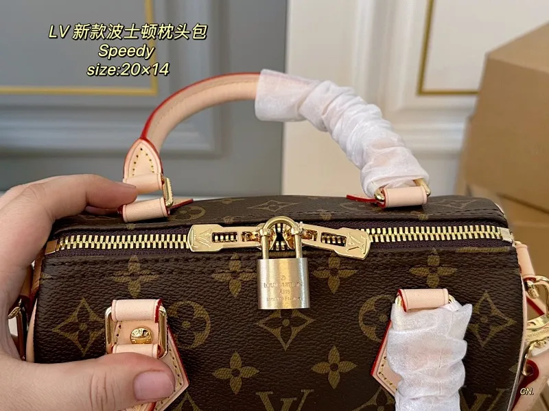 All categories Official website "Brand Women's Bags" Women's Bags 💙 LV 2025 new LV speedy Boston pillow bag