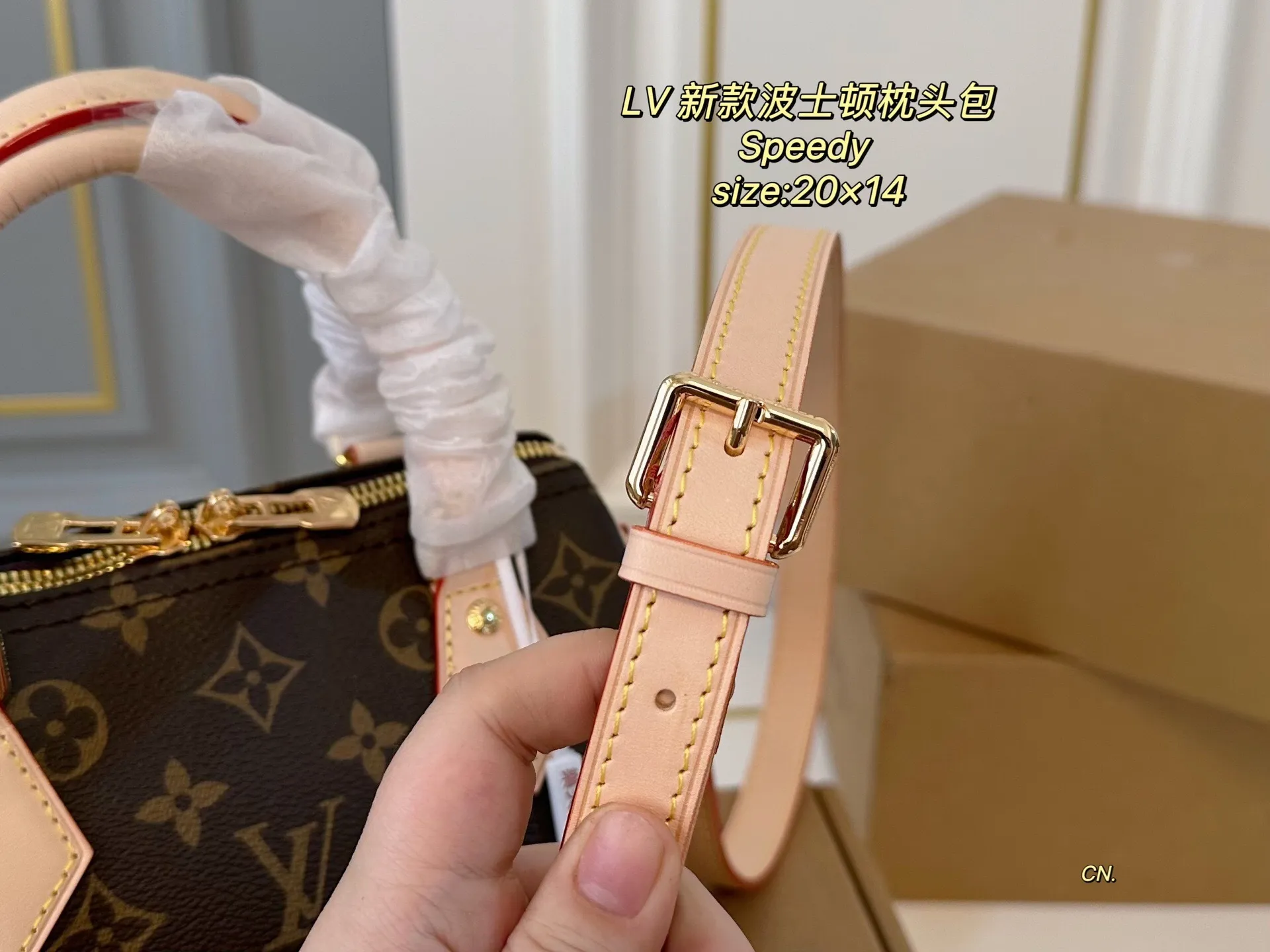 All categories Official website "Brand Women's Bags" Women's Bags 💙 LV 2025 new LV speedy Boston pillow bag