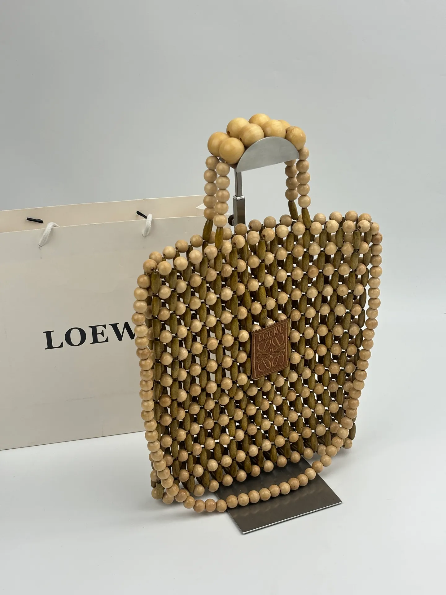 All Categories Official Website "Brand Women's Bags" Women's Bags 💙 Loewe 2026 Official Website LOEWE Wooden Beaded Handbags
