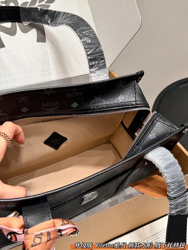 All Categories Official Website "Brand Women's Bags" Women's Bags 💙 MCM 2026 New MCM Visetos Series Square Tote Bag