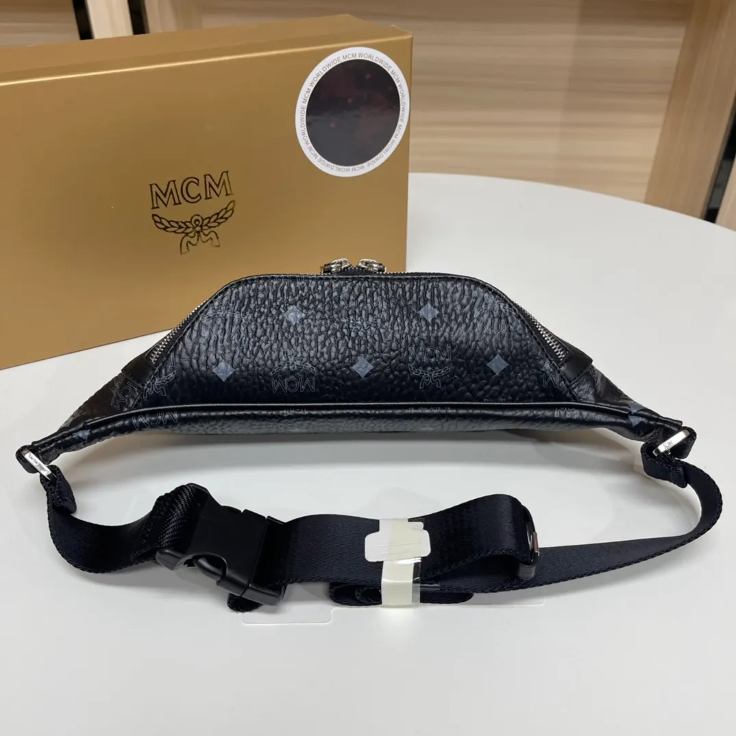 Batch 380💰MCM new waist bag/chest bag! Both men and women are welcome! The chest bag is very practical. Comes with gift box Size: 34.12