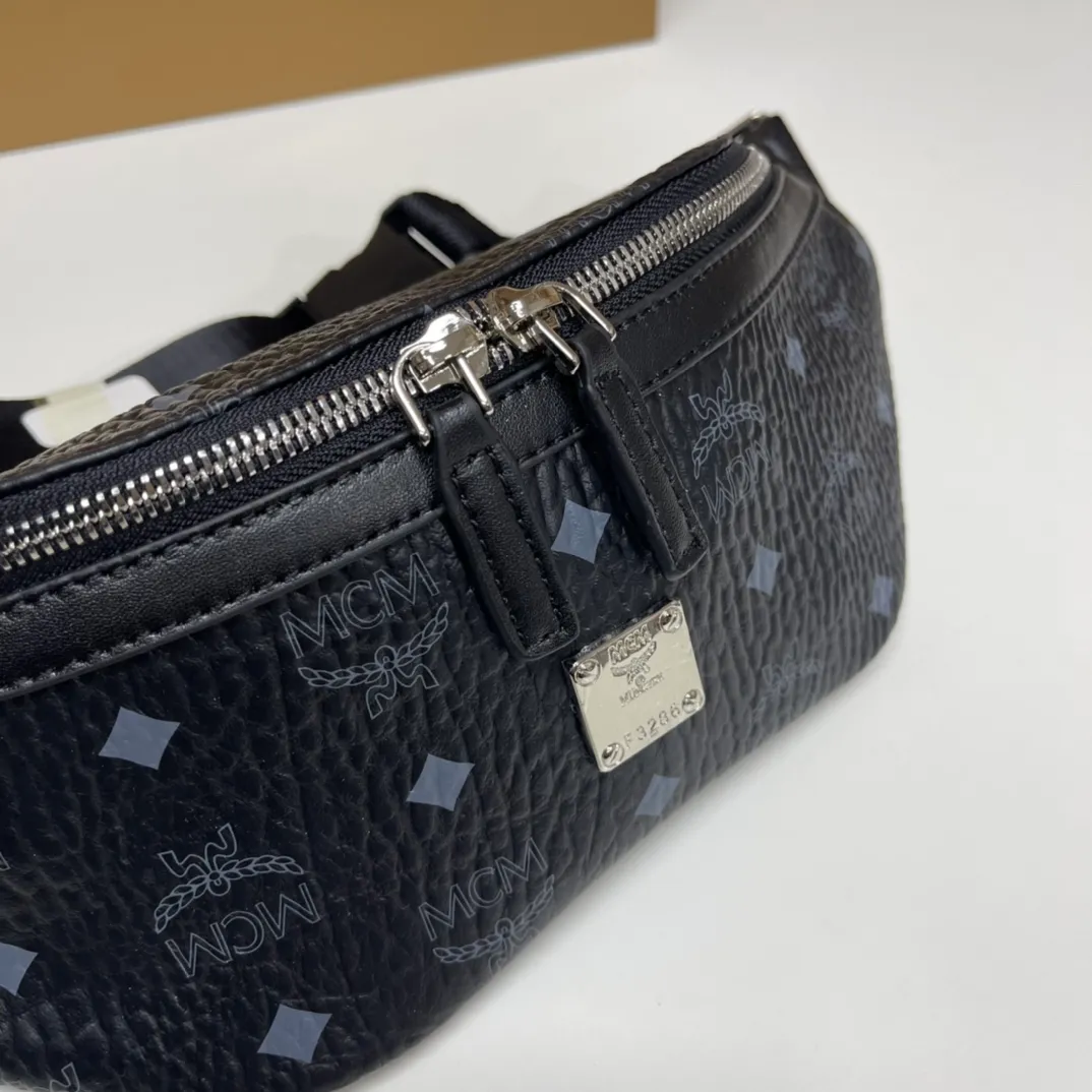 Batch 380💰MCM new waist bag/chest bag! Both men and women are welcome! The chest bag is very practical. Comes with gift box Size: 34.12