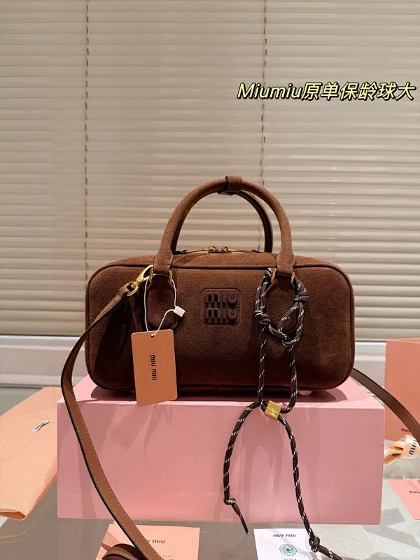 All Categories Official Website "Brand Women's Bags" Women's Bags 💙 miumiu 2025 new miumiu limited edition bowling bag