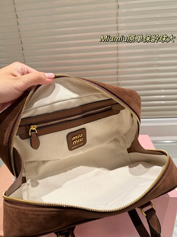 All Categories Official Website "Brand Women's Bags" Women's Bags 💙 miumiu 2025 new miumiu limited edition bowling bag