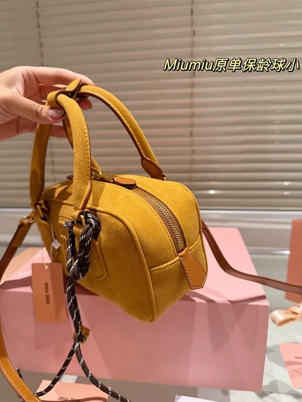 All Categories Official Website "Brand Women's Bags" Women's Bags 💙 miumiu 2025 new miumiu limited edition bowling bag