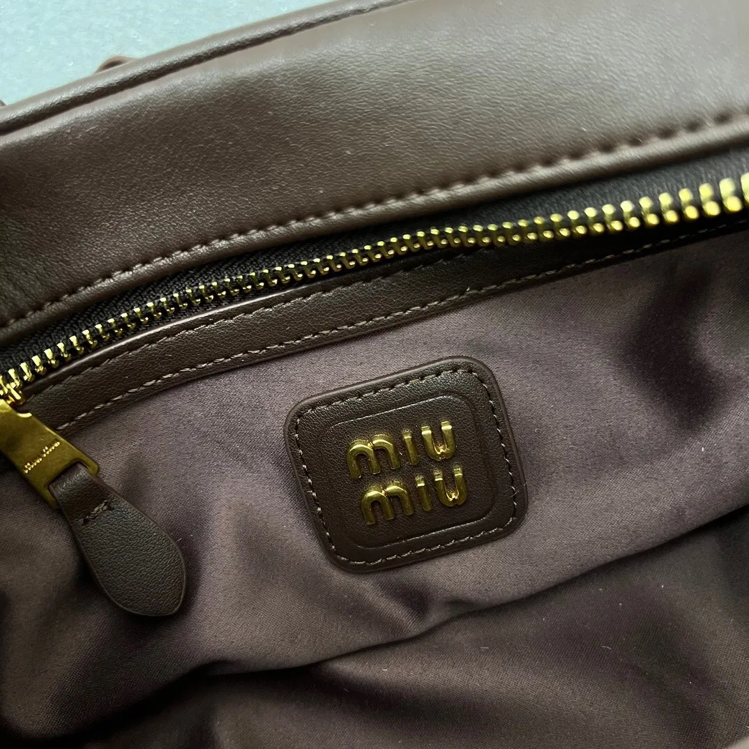 All Categories Official Website "Brand Women's Bags" Women's Bags 💙 miumiu 2025 new MIUMIU bowling bag