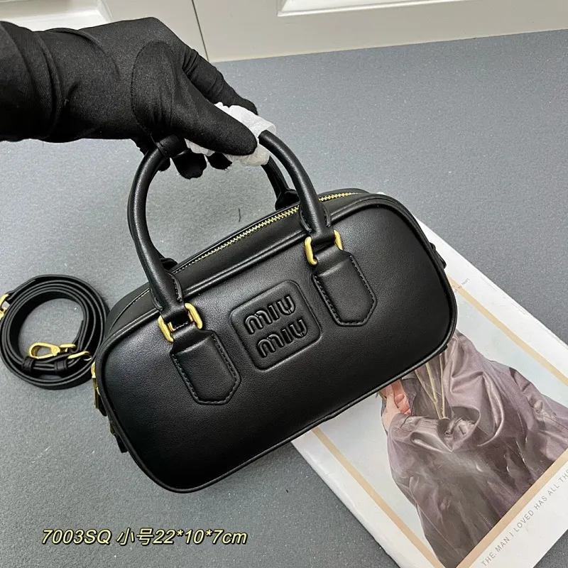 All Categories Official Website "Brand Women's Bags" Women's Bags 💙 miumiu 2025 new MIUMIU bowling bag