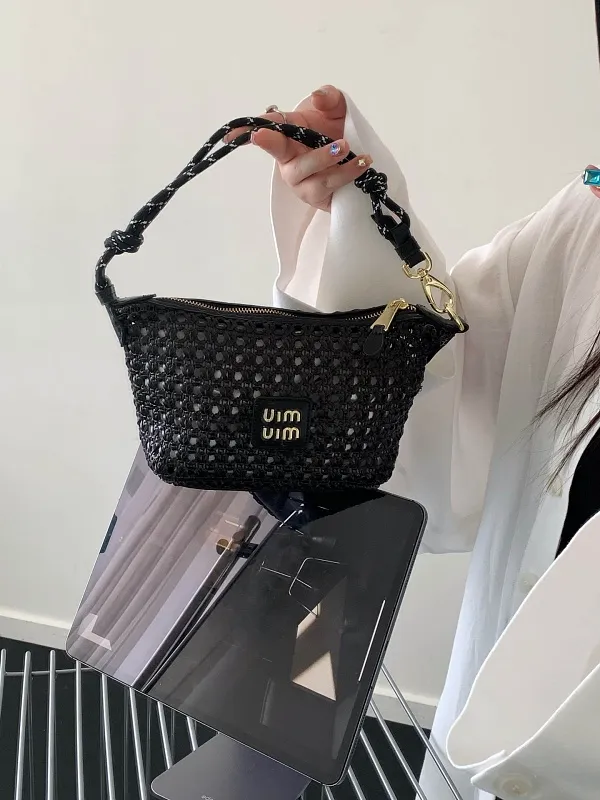All Categories Official Website "Brand Women's Bags" Women's Bags 💙 miumiu 2026 official website miumiu hollow woven lunch box bag