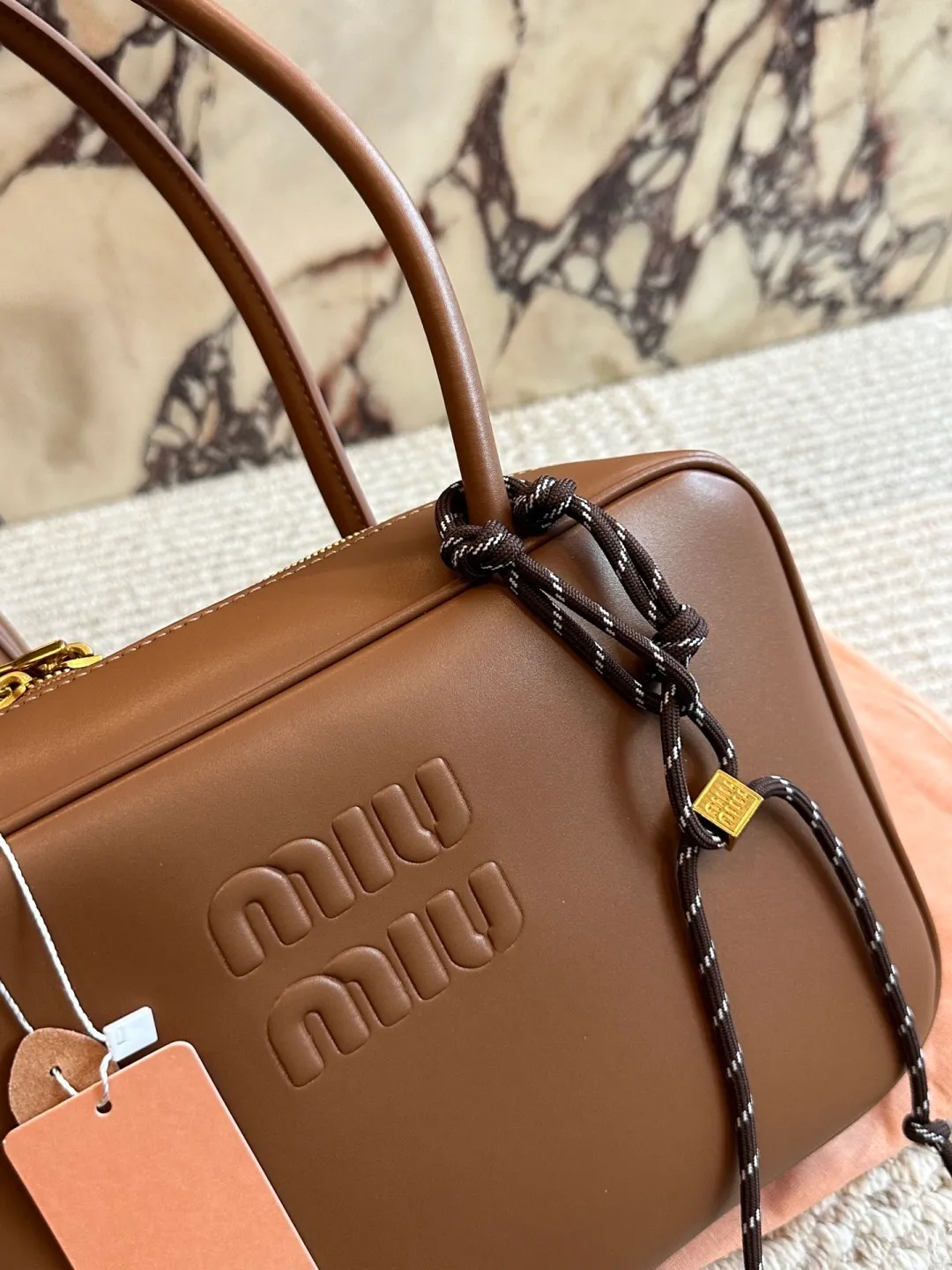 All categories Official website "Brand Women's Bags" Women's Bags 💙 miumiu 2026 new MIUMIU bowling bag