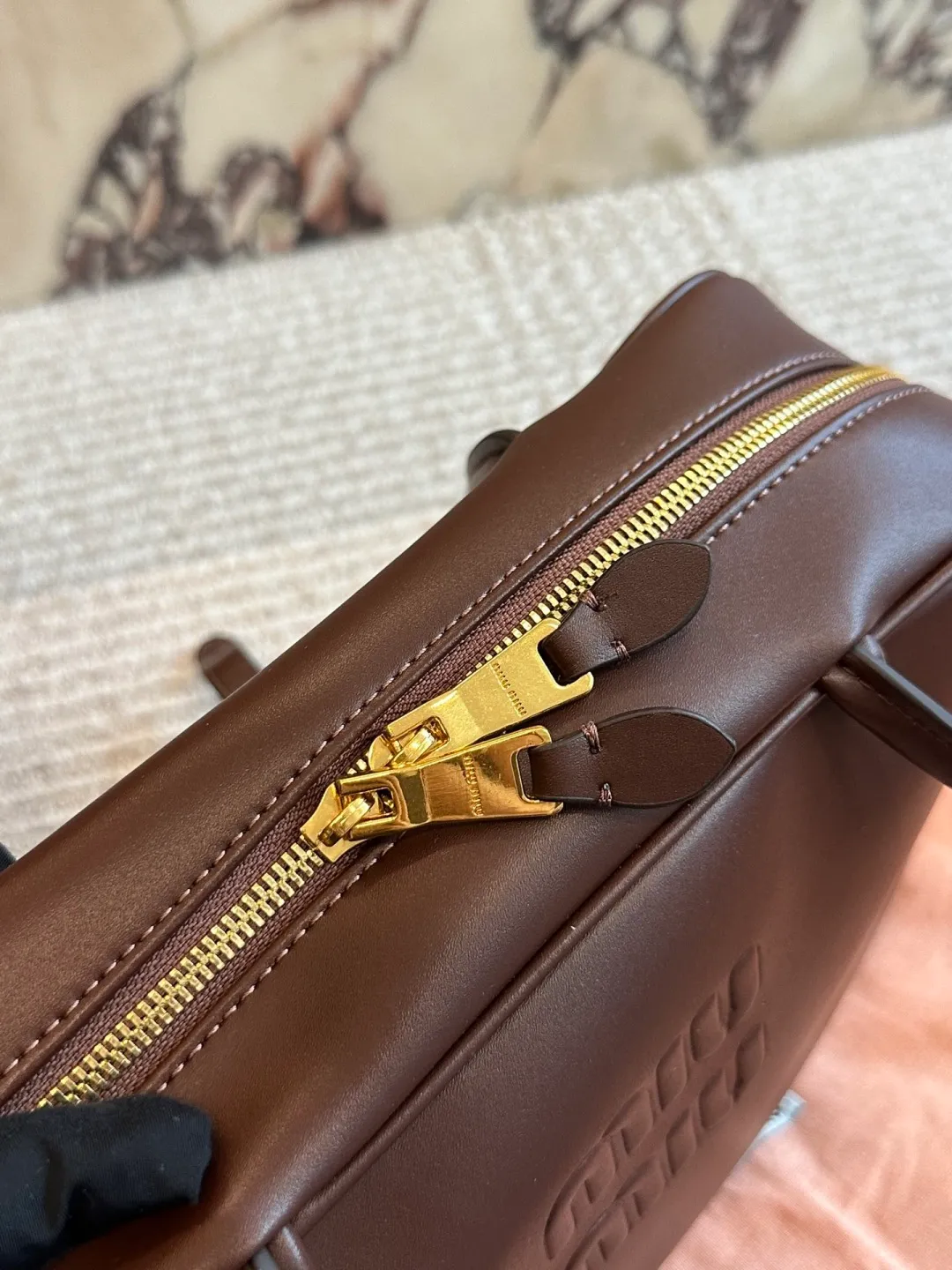 All categories Official website "Brand Women's Bags" Women's Bags 💙 miumiu 2026 new MIUMIU bowling bag