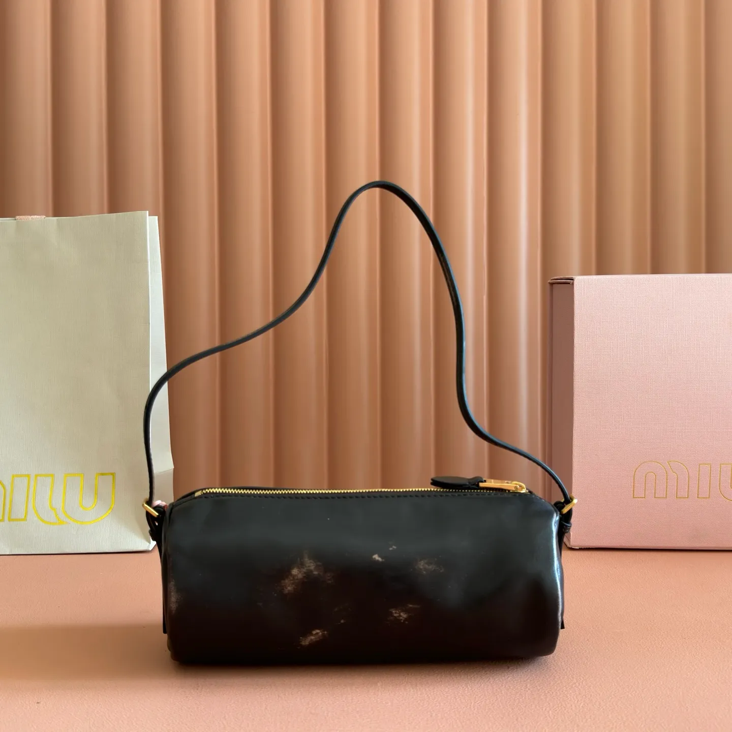 p1040💋💋💋[Special grade hardware original leather] Adventure Nappa sheep leather handbag/shoulder bag retro brown Size: W22×H9×D9cm No._5BG851
