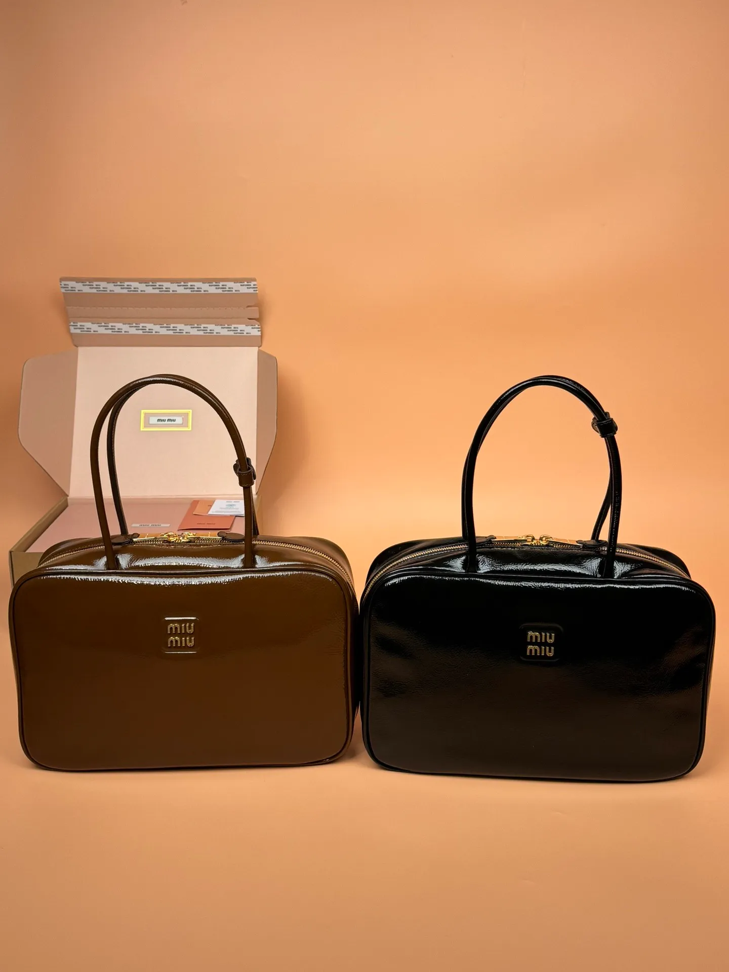 p1800🥇[Special grade hardware original leather] Beau Naplak patent sheep leather handbag/shoulder bag~ Size: W34×H23×D10cm No.: _5BB117 MM combination picture