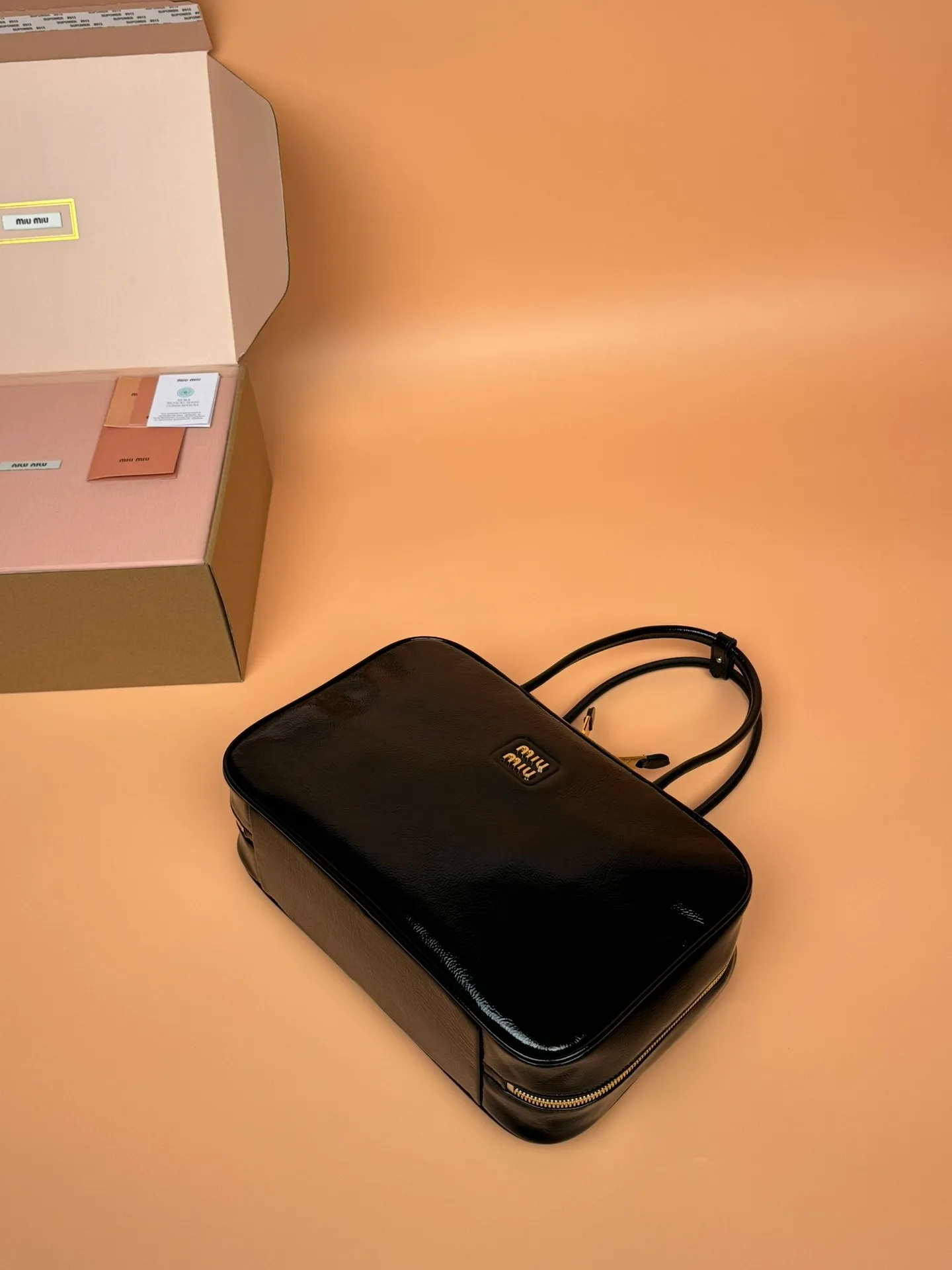 p1800🥇[Special grade hardware original leather] Beau Naplak patent sheep leather handbag/shoulder bag~ Size: W34×H23×D10cm No.: _5BB117 MM combination picture