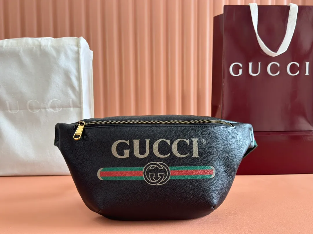p760. 📣📣📣 [Original leather and complete packaging]✨🔥! ! Guccl's world-famous bag - Coco Capitán bag. This waist bag, named after the Spanish artist Coco Capitán, is sweeping the entire fashion circle. Model: 493869. Size: 28*18*8cm ￼