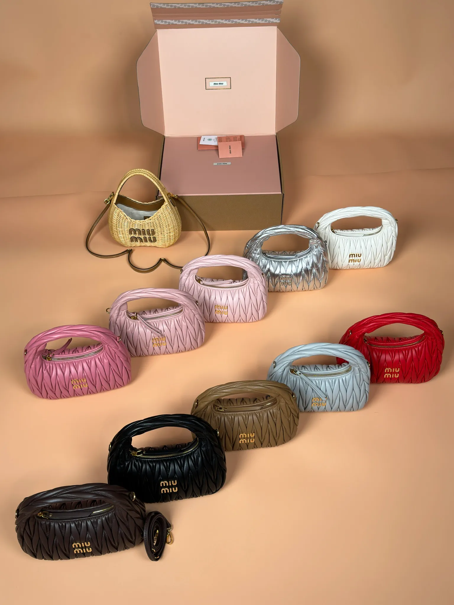 [Special grade hardware original leather] MiuMi high-end quality series MM combination picture MM large combination picture